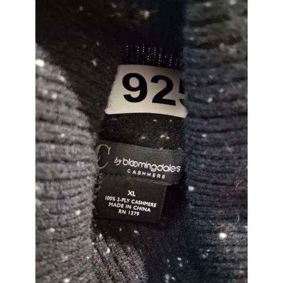 C by Bloomingdale's 100% 2-ply Cashmere Womens XL Speckled Turtleneck Sweater - Picture 11 of 13